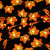 Maple Leaves Garland with Lights