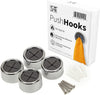Round Adhesive Push Towel Hooks (4 pack)