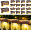 16-Pack Solar Waterproof LED Deck Lights