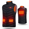 Electric Vest Heated Jacket USB Thermal Warm Heat Pad Winter Body Warmer