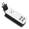 Travel Power Strip with 4 USB Ports & 4-Foot Cord