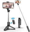 3 in 1 Extendable Selfie Stick Tripod with Bluetooth Wireless Remote