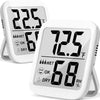 2 Pack Max Indoor Thermometer Hygrometer Humidity Meter