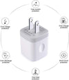 4x White 1A USB Power Adapters