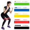 Resistance Loop Exercise Bands for Home Fitness, Stretching, Strength Training, Physical Therapy, Workout Bands, Pilates Flexbands, Set of 5