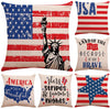 6 Pack American Patriotic Pillow Cases